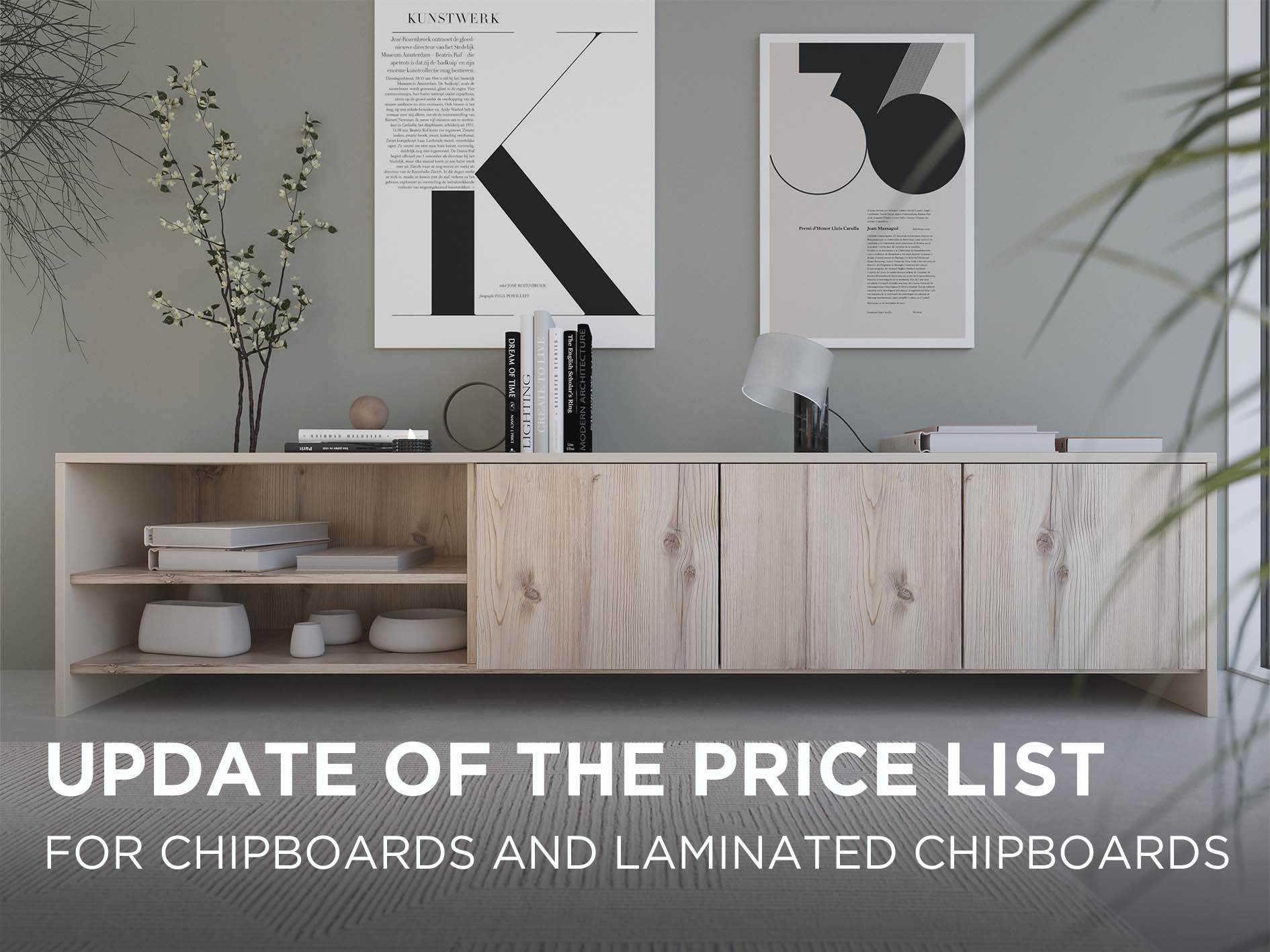 UPDATE OF THE PRICE LIST FOR LAMINATED/REINFORCED WOOD LAMINATE STARTING MAY 15, 2023