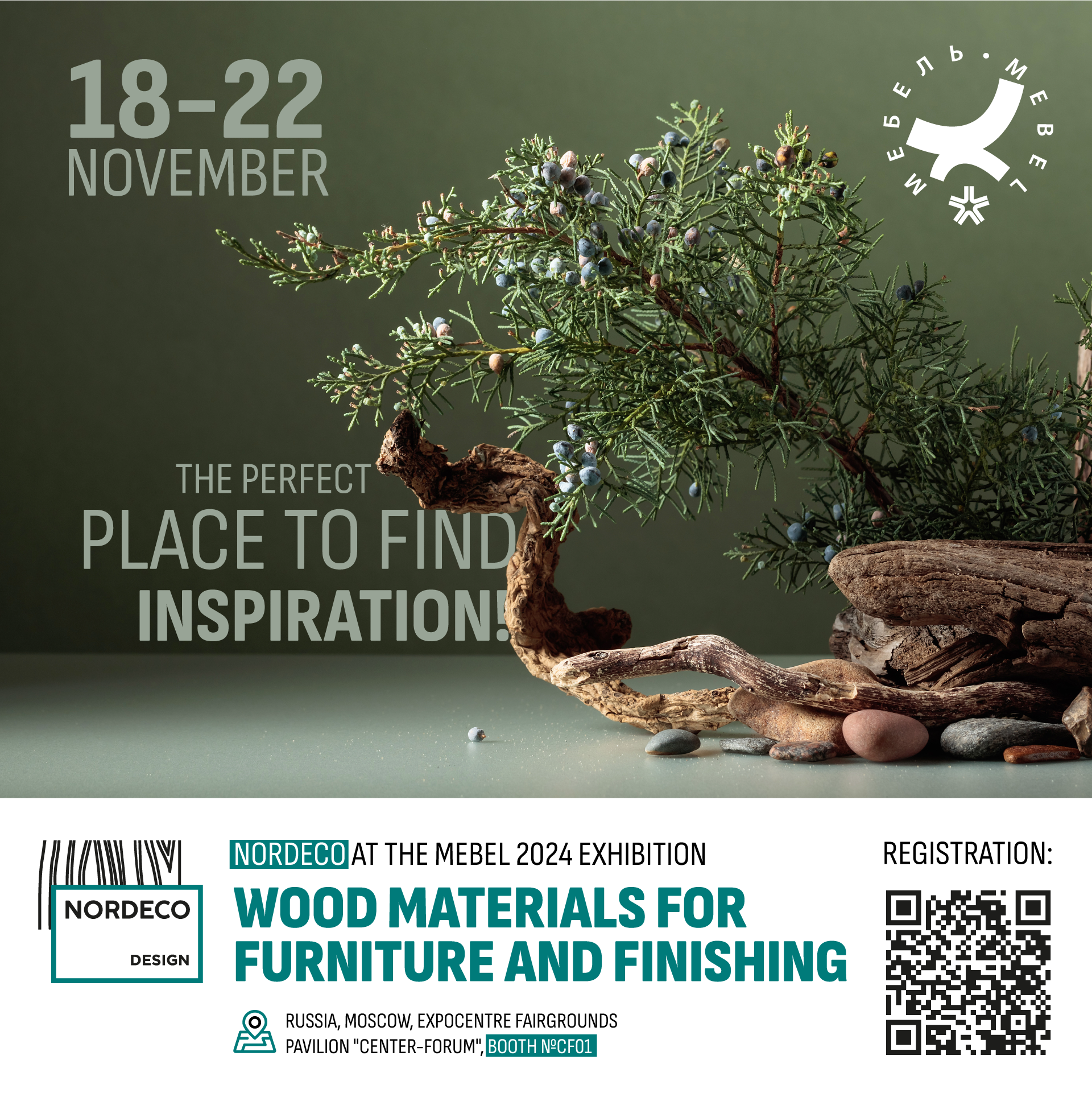 NORDECO invites you to the booth at the Mebel 2024 exhibition!